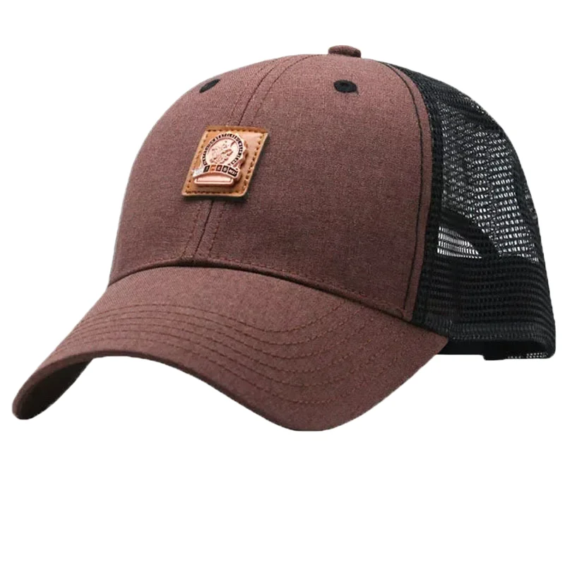 

Trucker Baseball Cap Curved Brim Mesh Cap Sun Protection Sunshade Embroidery Gill Net Mesh Cap