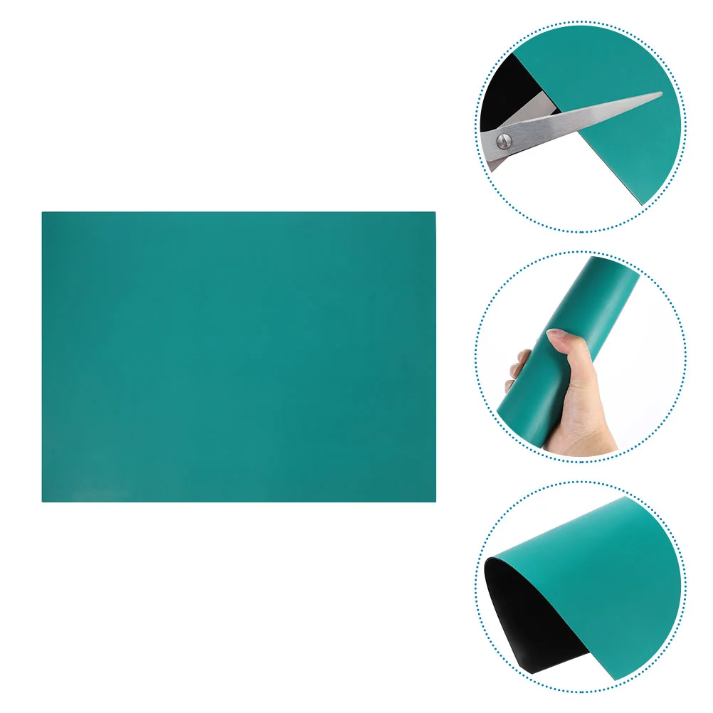 Riparazione tappetino da tavolo da 2 pezzi per computer Tappetino in gomma per saldatura Resistente al calore Asciugatrice Protezione superiore Silicone per laptop
