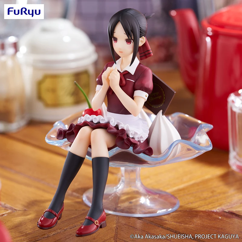 FuRyu Noodle Stopper Kaguya-sama: Love Is War Shinomiya Kaguya Fujiwara Chika Frozen Cake 13CM Anime Action Figures Model Toy