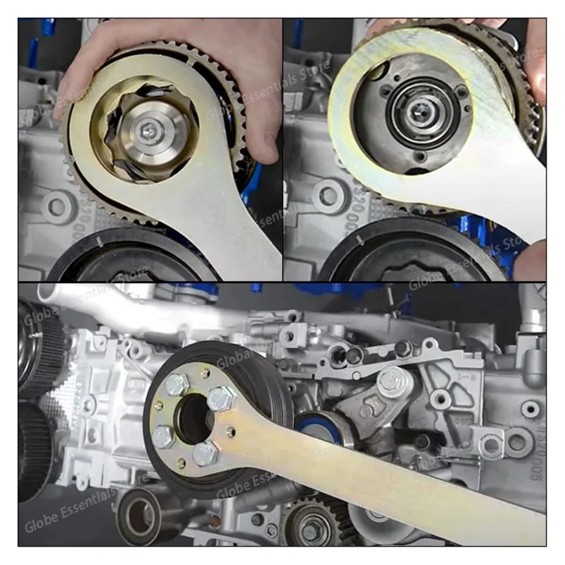 Intake/Exhaust Cam Sprocket Wrench Tool Kit for Subaru for AVCS for STD 3 Teeth 12 Teeth