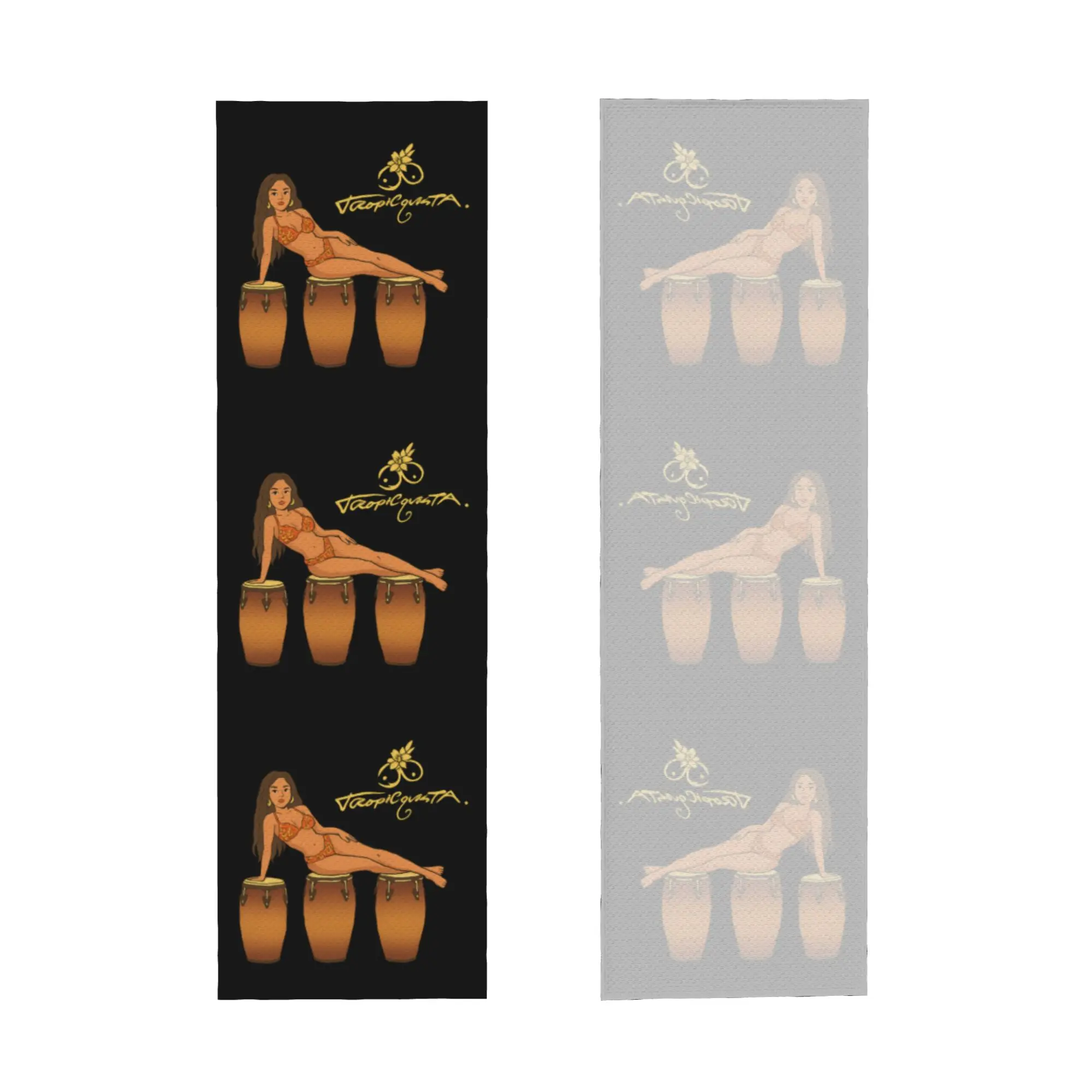 Cold Exercise Towel Karol G Mermaid Reggae Ainger Karol G Tropicoqueta Beach Sports Towel Refreshing Sports Scarf Face Towels