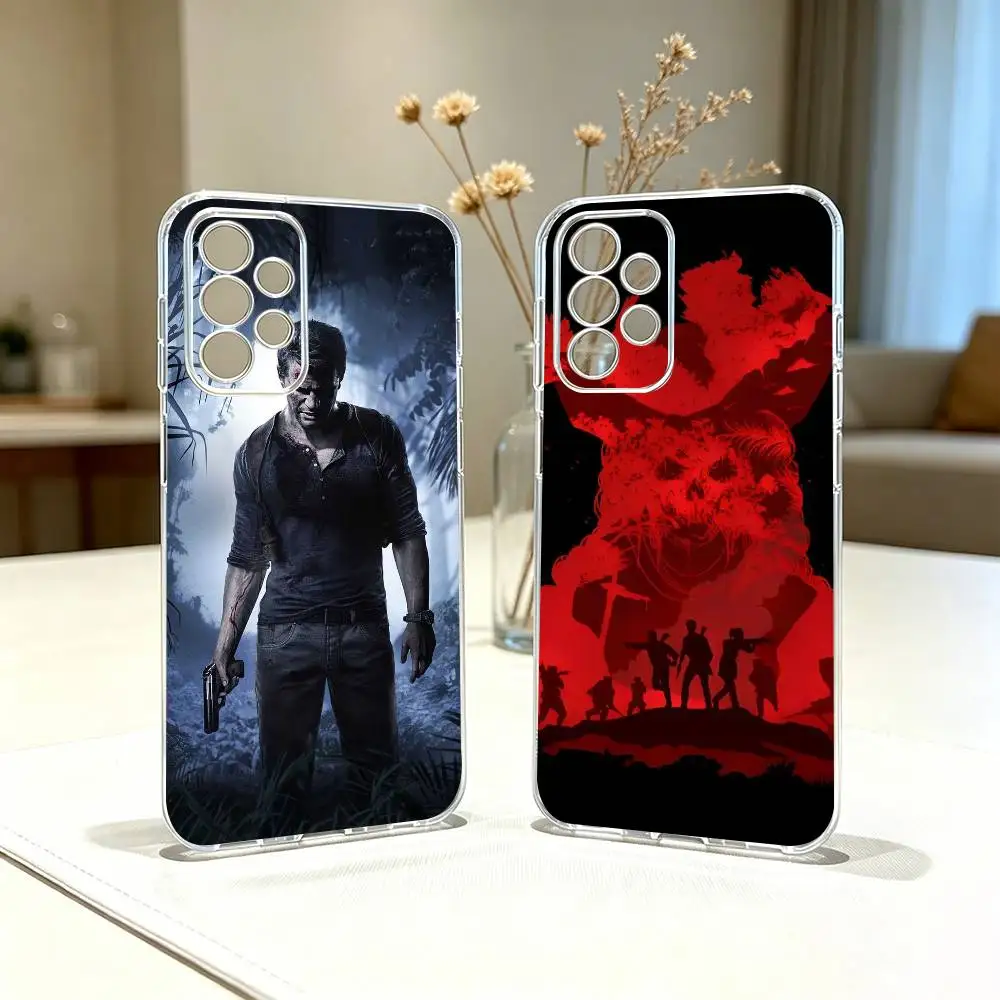 Funda Transparente para Teléfono Sic Parvis Game Magna Uncharted-d, Compatible con Samsung S25, S24, S21, S22, S23, S30, Ultra, S20, Plus, Fe