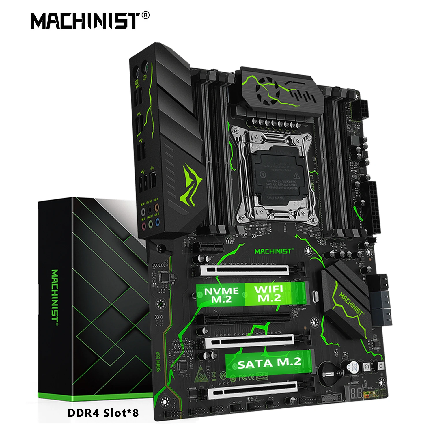 MACHINIST X99 Motherboard LGA 2011-3 Support Intel Xeon E5 2640/50/70/80/90 V3 V4 CPU DDR4 RAM Memory NVME M.2 Four Channel MR9S