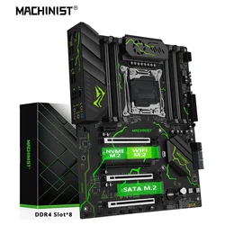 MACHINIST-placa base X99 LGA 2011, compatible con Intel Xeon E5 2640/50/70/80/90 V3 V4 CPU DDR4 memoria RAM NVME M.2, cuatro canales MR9S