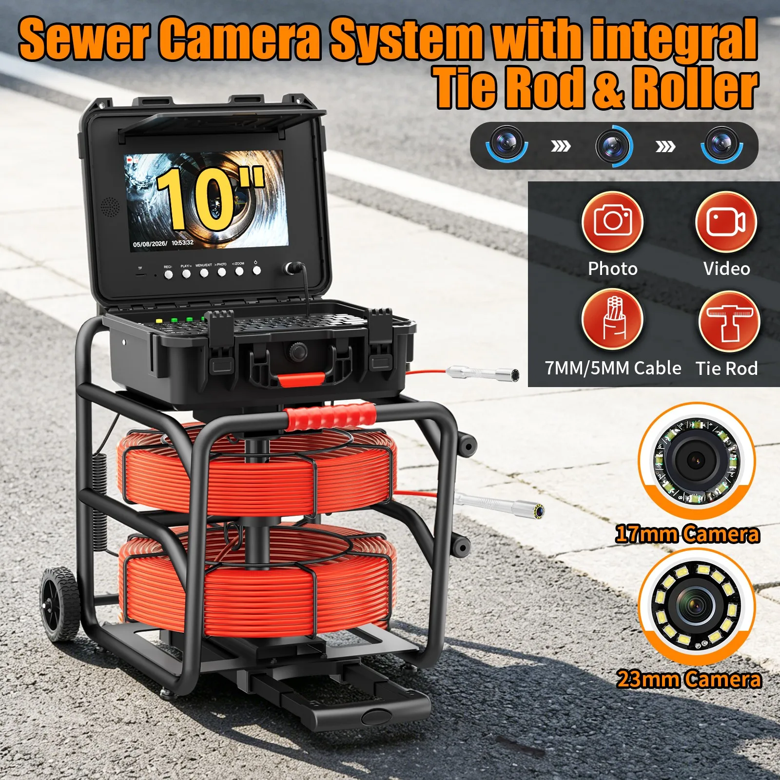 MSSewer Pipe Inspection Camera 10