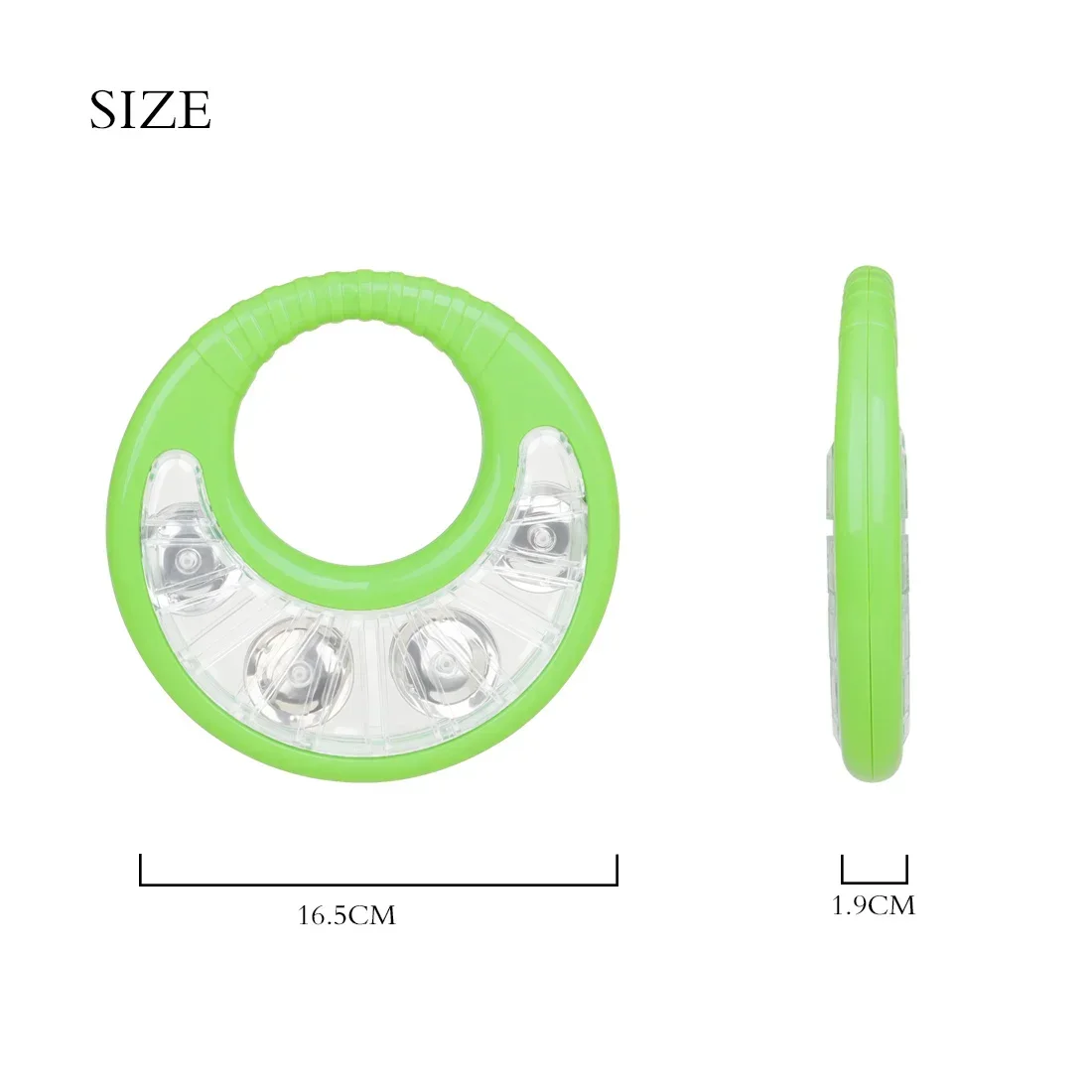 Orff Hand Bell Available In Multiple Colors Tambourine Double-Sided Children's Enlightenment Tools Flower Drum Ring Percussion