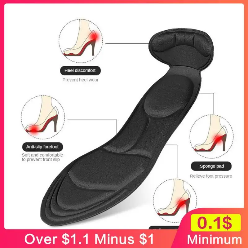 Black Insoles Massage Female Supplies Apricot Shock Absorbing Insole Anti-pain Clothing Grey Sweat-absorbent Insole Anti-slip