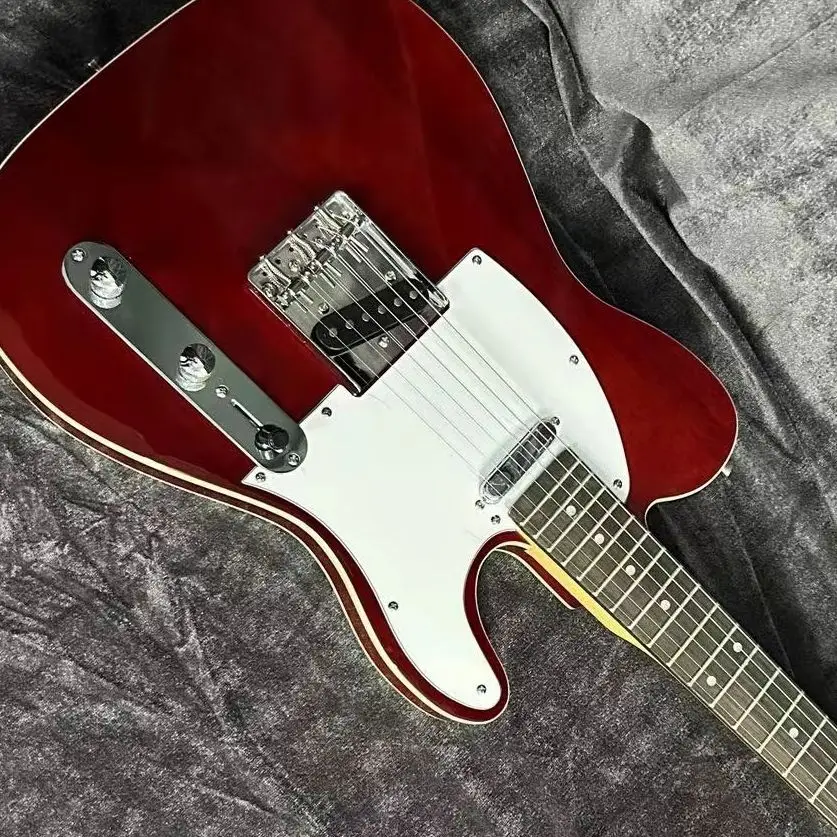 

Hot Sale Electric Guitars Wine Red Color Rosewood Fretboard Double Binding 22 Frets