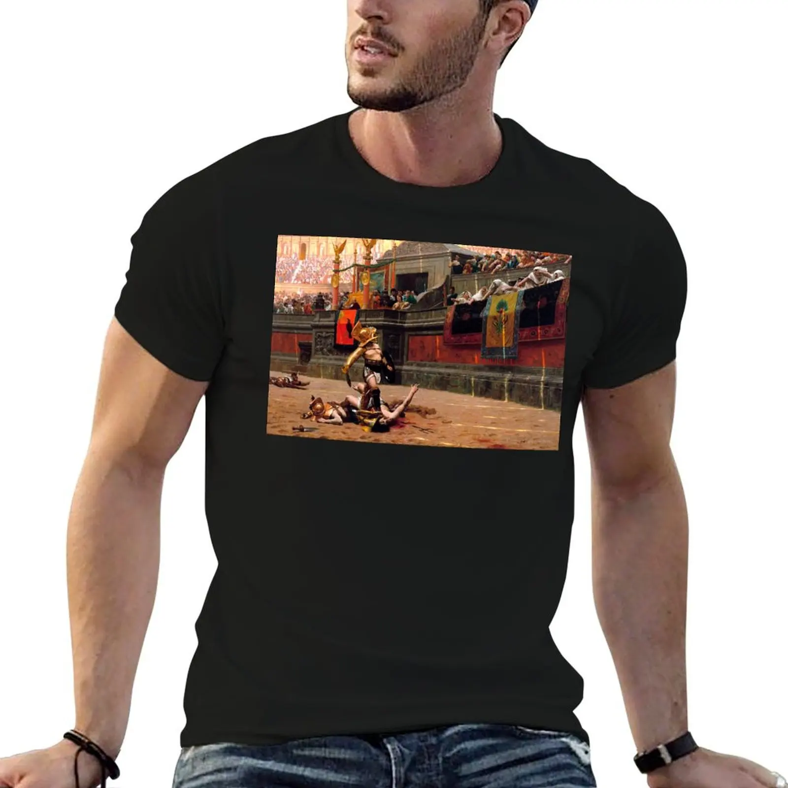 Pollock verso gladiator gland T-Shirt Big Size Simple T-Shirt