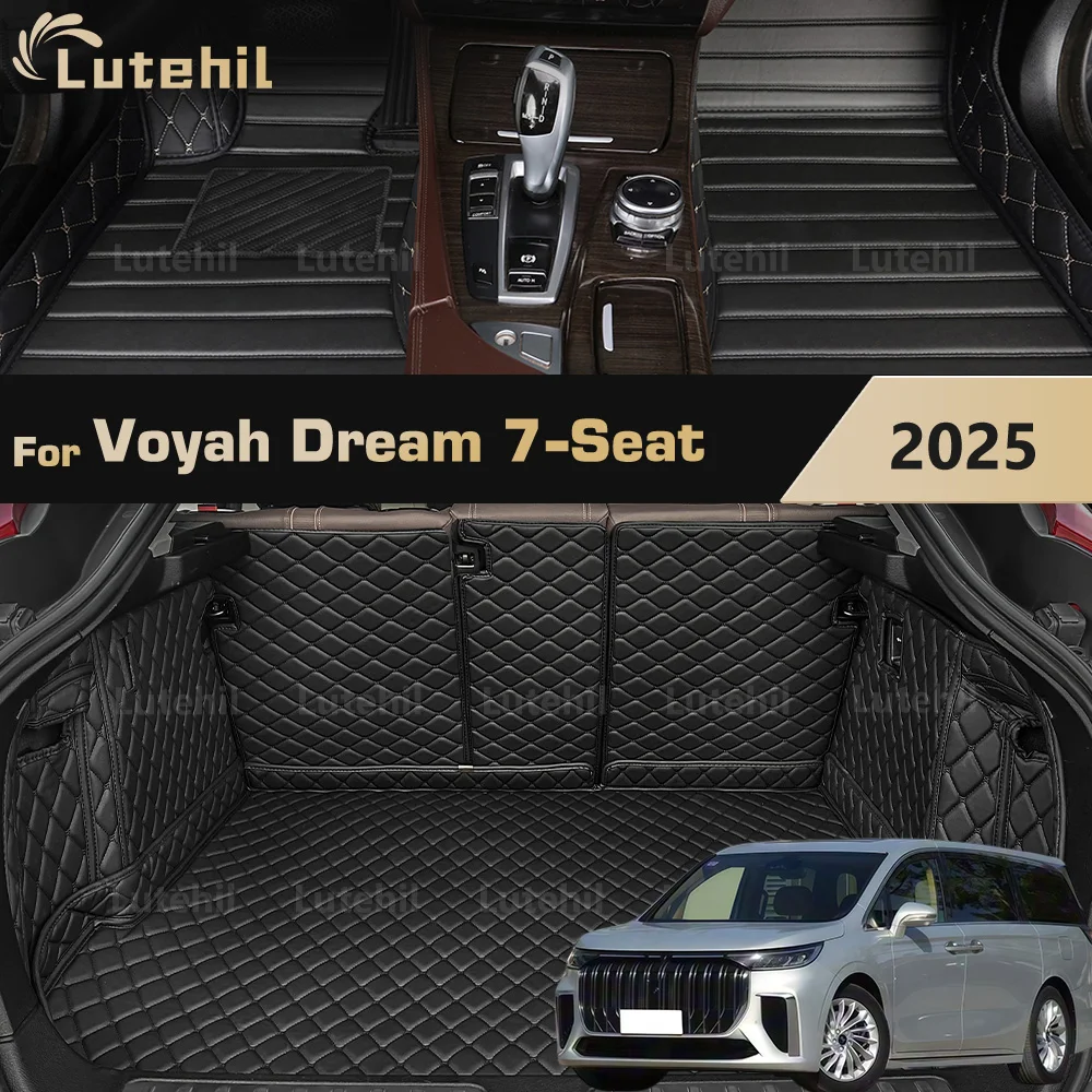 Car Floor Mats For Voyah Dream (7-Seat) 2025 Trunk mat Cargo Liner Protection Carpet Custom Floor Liners Accessories