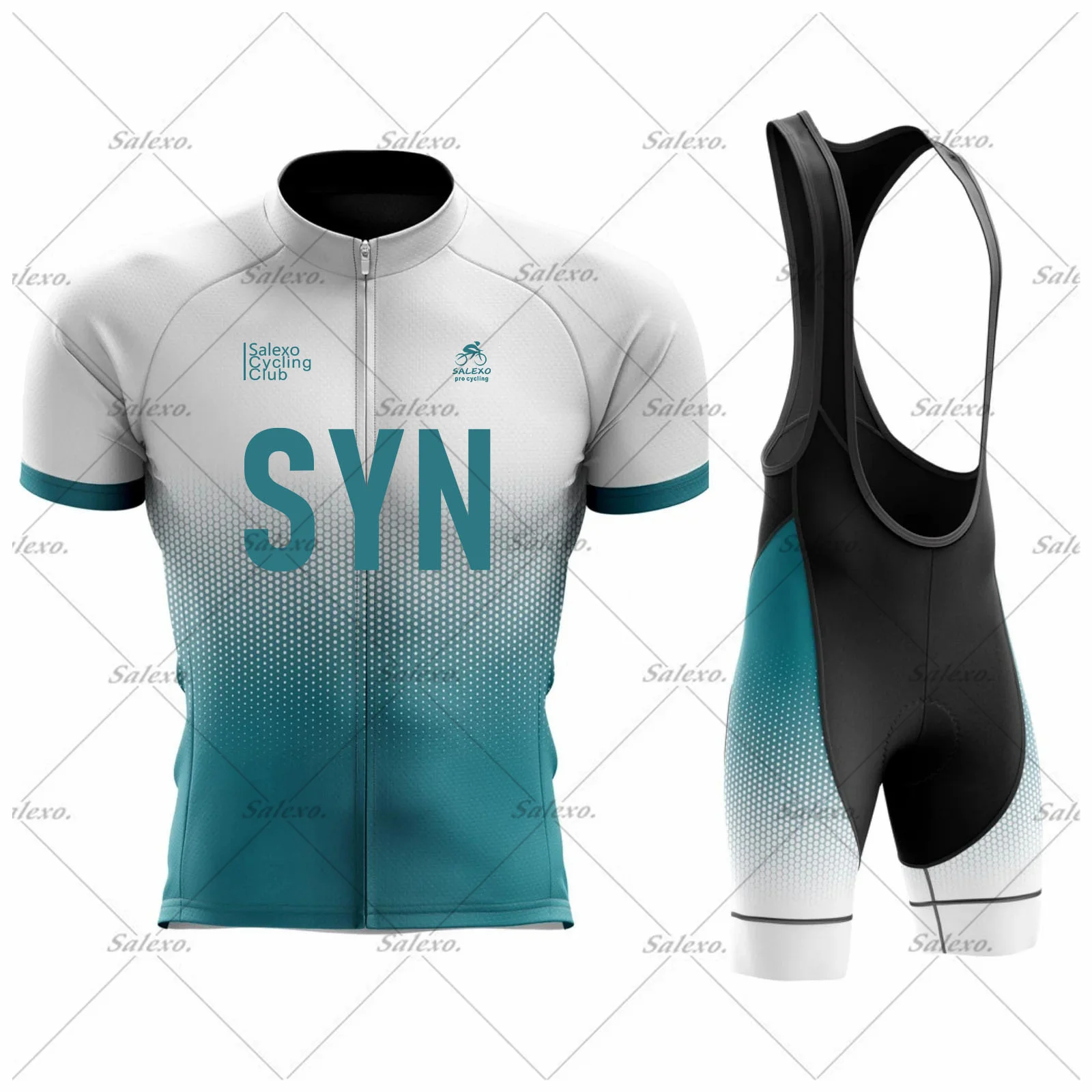 

SYN комплекты велосипедного трикотажа с градиентом для мужчин с коротким рукавом, летняя одежда для гоночного велосипеда, дышащий велосипедный костюм MTB Ciclismo Ropa Maillot