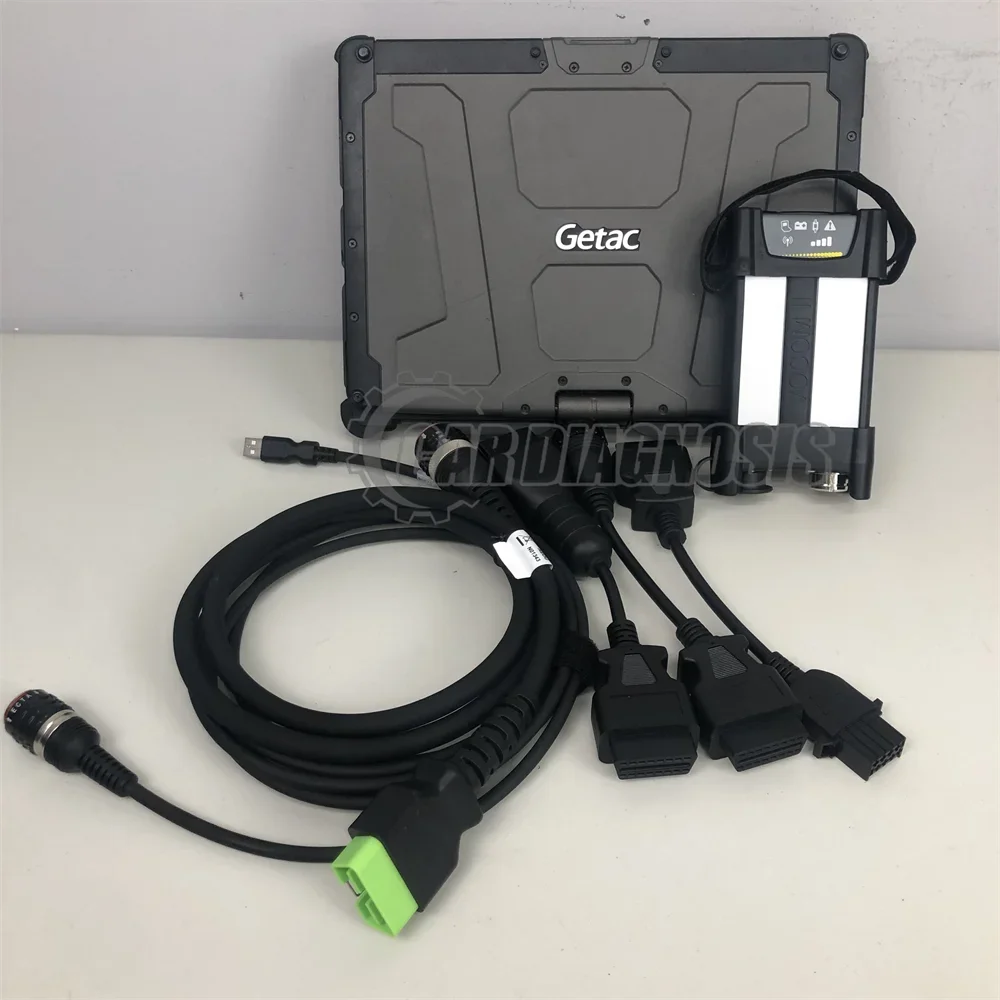 For VOCOM II VOCOM2 88894000 for Truck Excavator for Renault Diagnostic Tool EURO6 V2.8 PTT Premium Tech Tool+getac v110 laptop