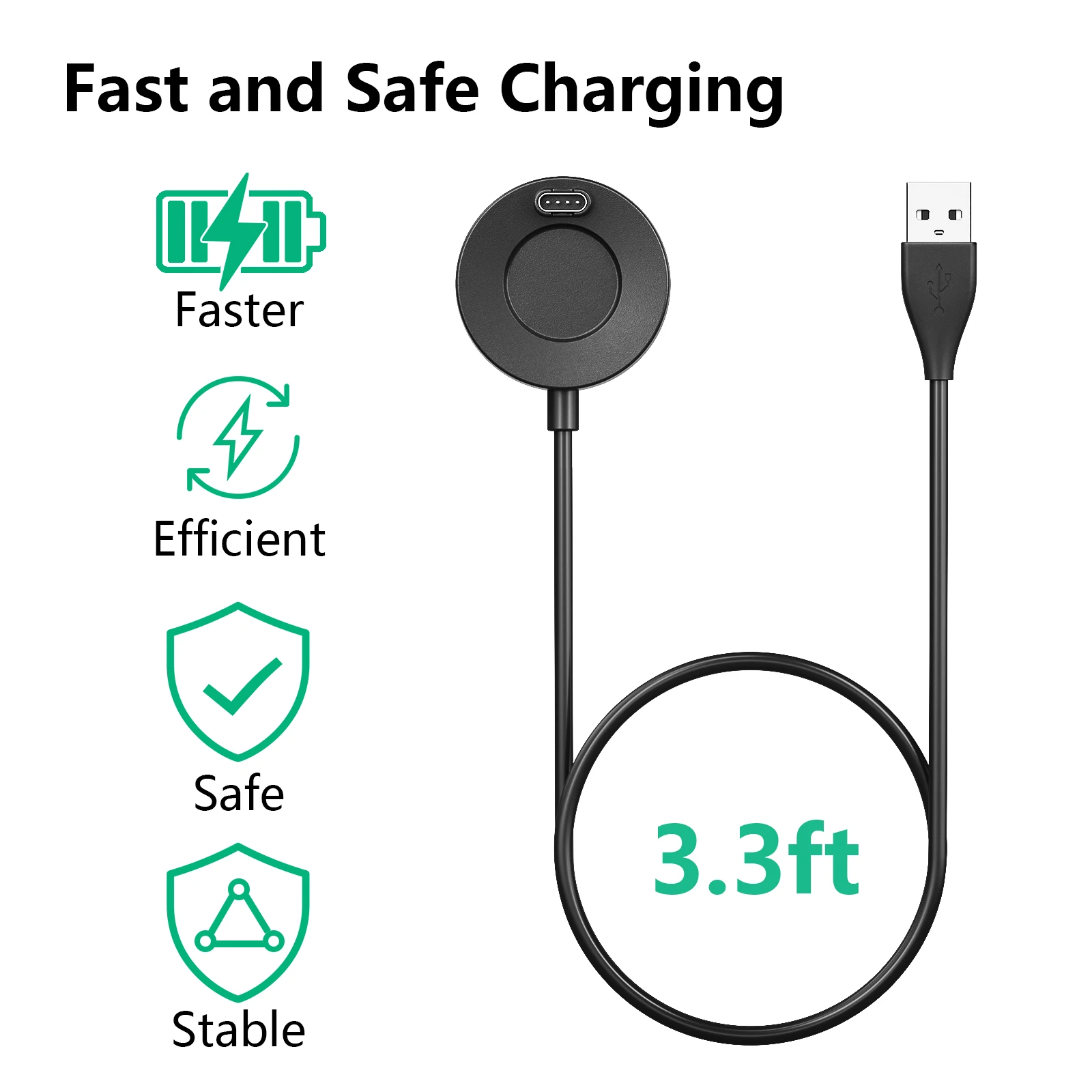 USB Charger Dock For Garmin Venu 2/2S/Vivoactive 3/4/Fenix 7/6/5/Instinct 2/Forerunner 945/245/Quatix 5/Approach S62 Vivomove 3