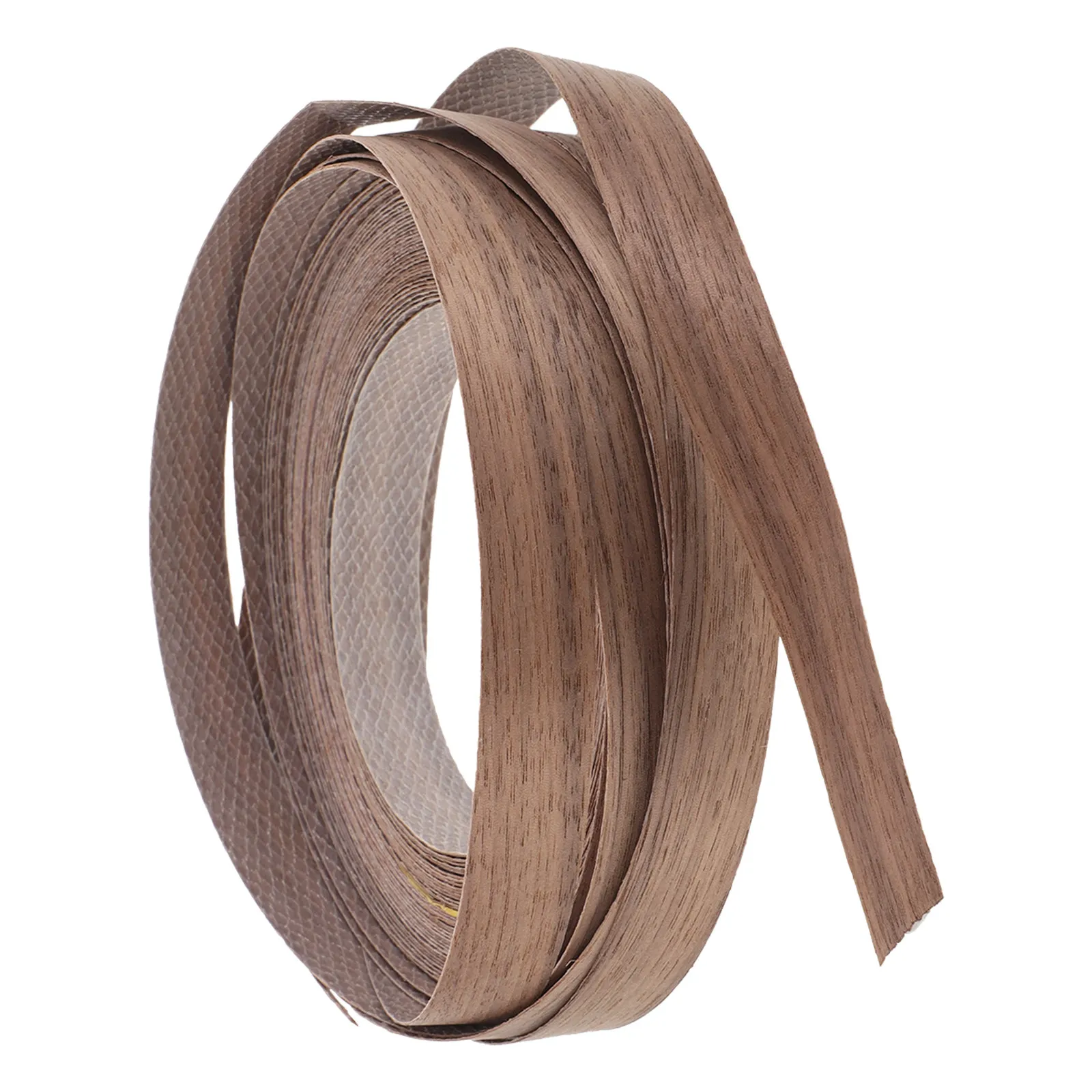 1 Roll Self-Adhesive Wood Edge Banding Strip 15M Natural Wood Grain Finish Furniture Cabinet Wardrobe Door Edging Trim DIY Home