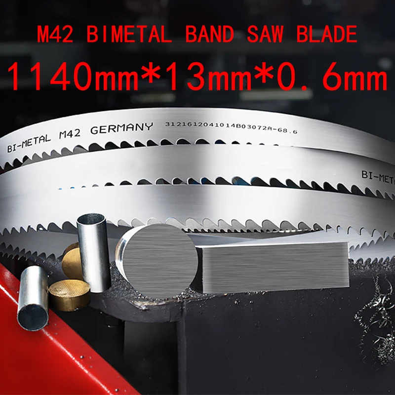 （Customizable）1/2/3Pcs High Quality M42 Saw Blade for Cutting Metal -1140x13x0.6x6/6-10/10/8-12/14/14-18/24Tpi Multi-Tooth Pitch