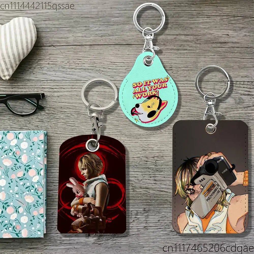 Horror S-Silent H-Hill Magnetic keychain case For Apple Airtags, also suitable for Pandora Tag dog tracker/locator devices
