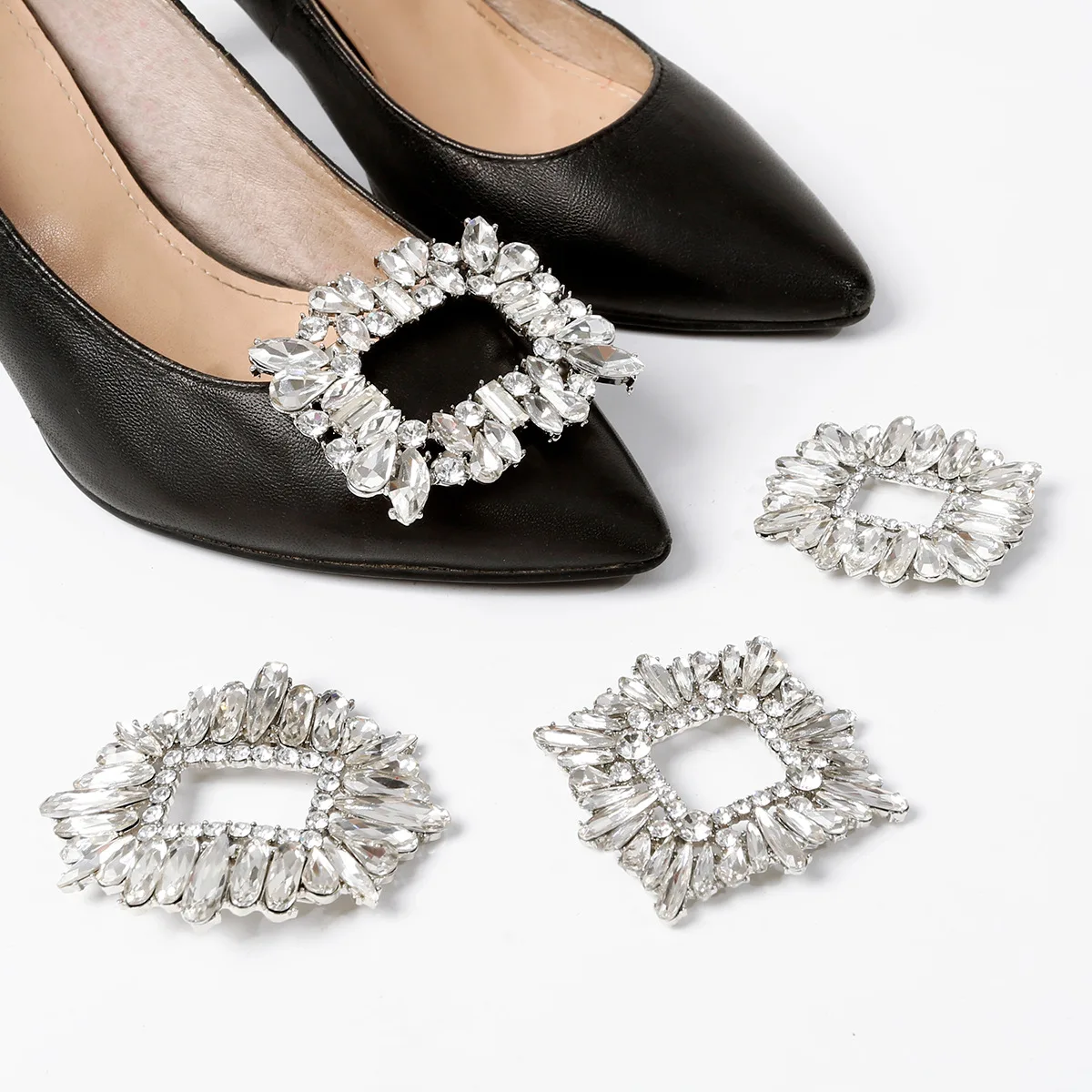1PC Rhinestones Crystal Charms for Women High Heel Jewelry Shiny Decorative Clips Shoes Decorations Charm Buckle Shoe Clips