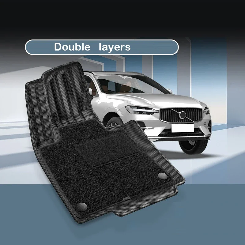 Car Floor Mats For Volvo XC60 PHEV 2018-2025 Cargo Liner Mat Backseat Protectors Non-slip Waterproof Foot Pad LHD TPE Car Carpet
