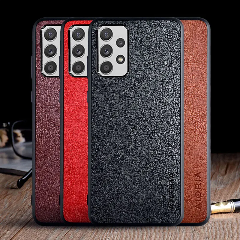 

Case for Samsung Galaxy A52 A72 A42 A32 A52S 5G funda luxury Vintage Leather coque soft cover for samsung galaxy a52 case capa