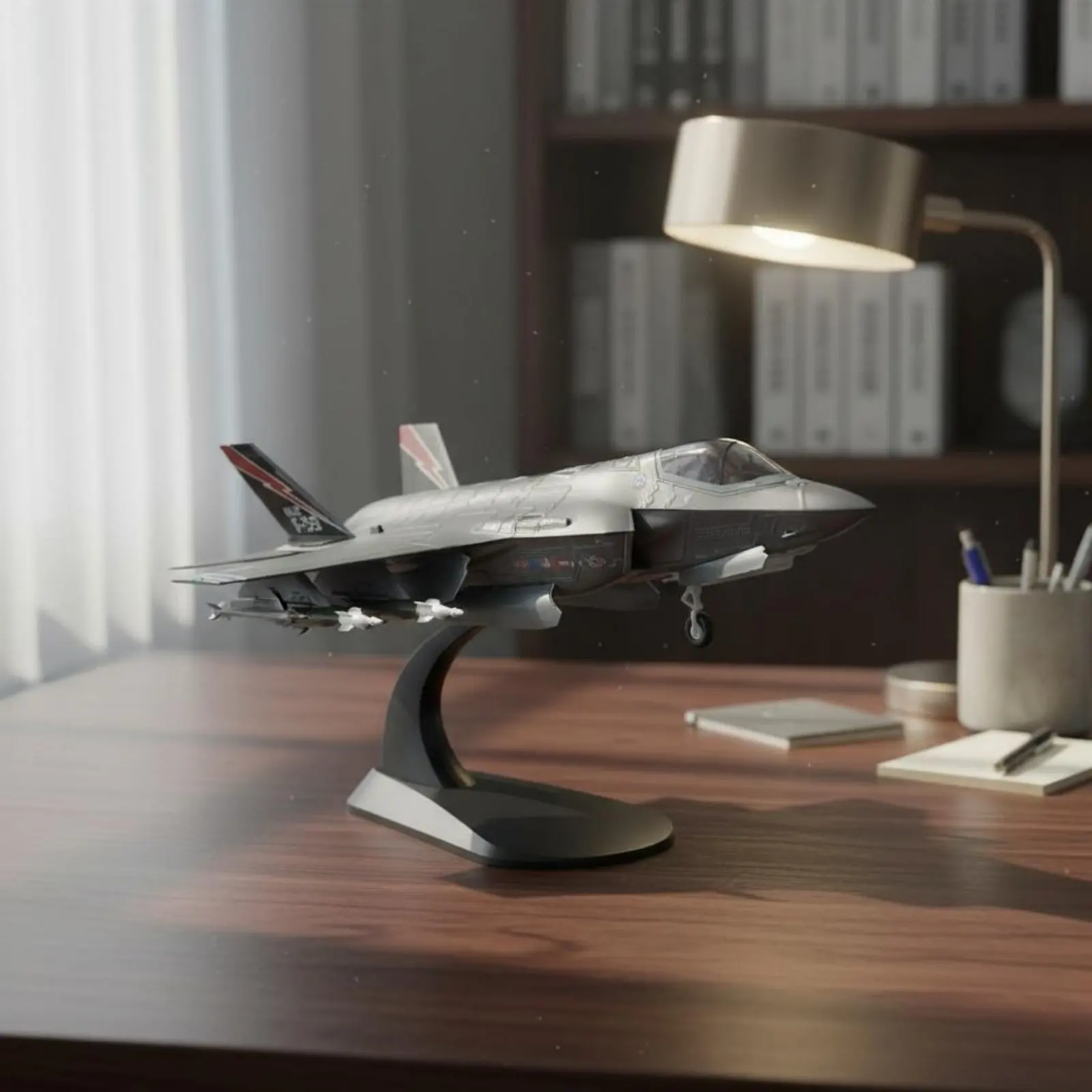 

1/72 Scale F-35A Model Pre-Assembled Thunderbolt II Model Plane 1/72 Scale Diecast Airplane Highly Detailed for Office Decor