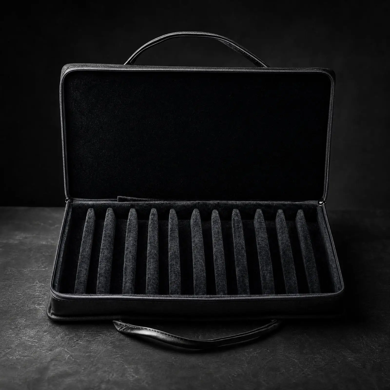 Harmonica Storage Case for 16 Hole Chromatic Harmonica with Padded Compartments and Secure Zipper for Gig Practice