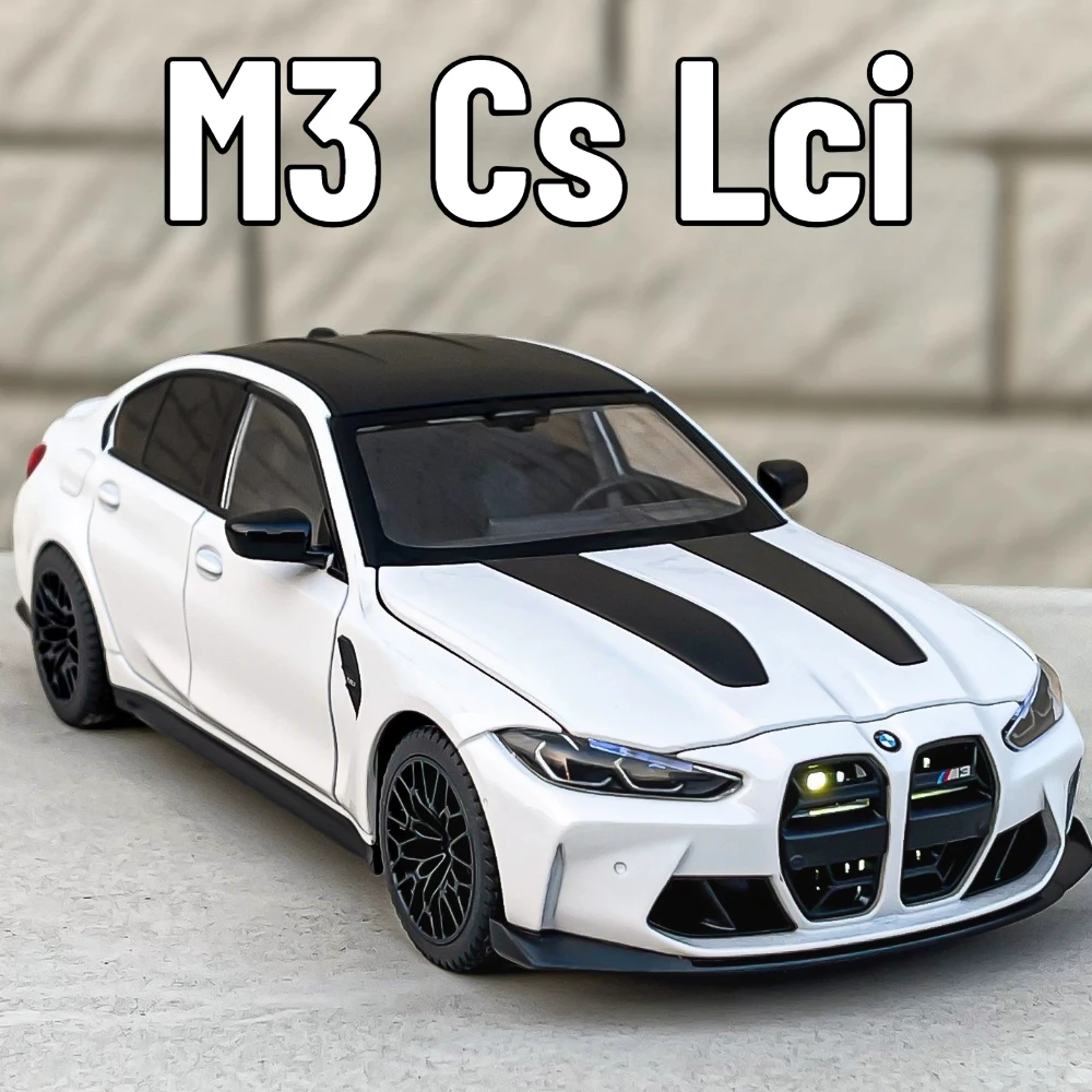 

Scale 1:24 M3 CS LCI 530LI Model Car Toy Metal Diecast Doors Opened Pull Back Sports Cars Models Toys Bedroom Decoration