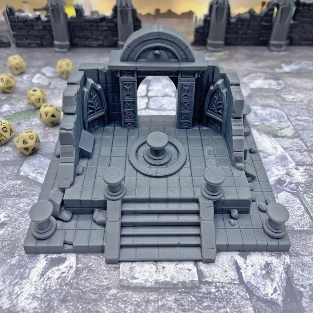 

Настольный терапевтический храм Руины Древнегреческое здание Руины Terrain для Wargaming D&D