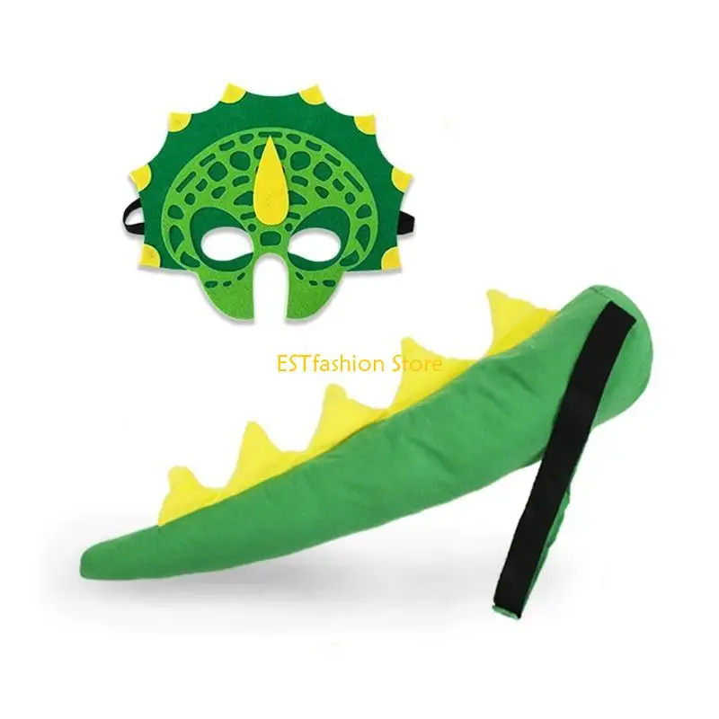 Y5GC para accesorios disfraces dinosaurio creativo dragón máscaras dinosaurio dinosaurio Props Favores fiesta