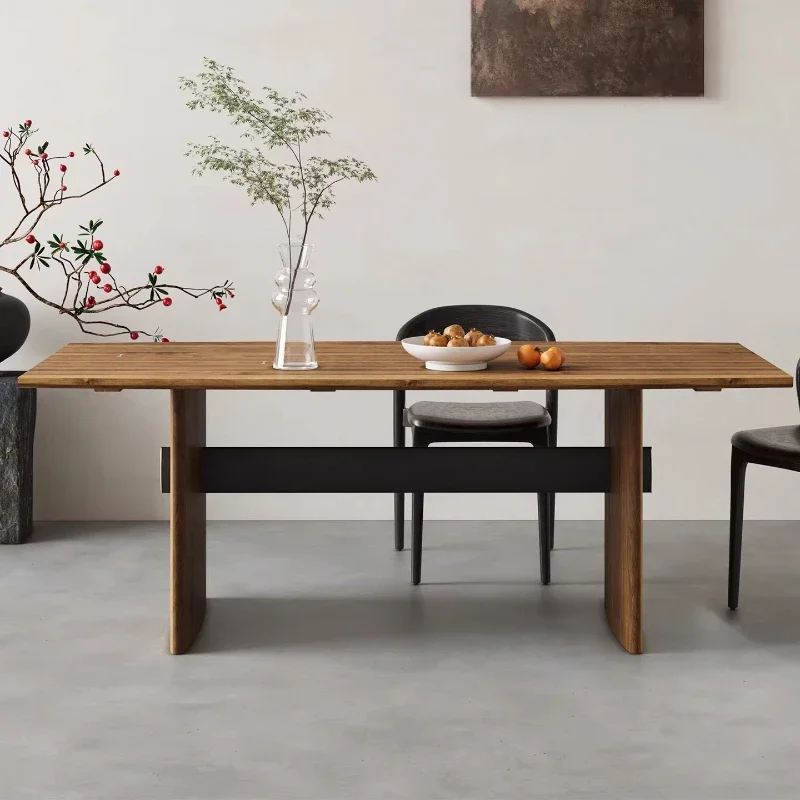 Kitchen Nordic Dining Table Modern Mid Century Wood Lounge Dining Table Creative Space Saving Mesas De  Kitchen Furnitur