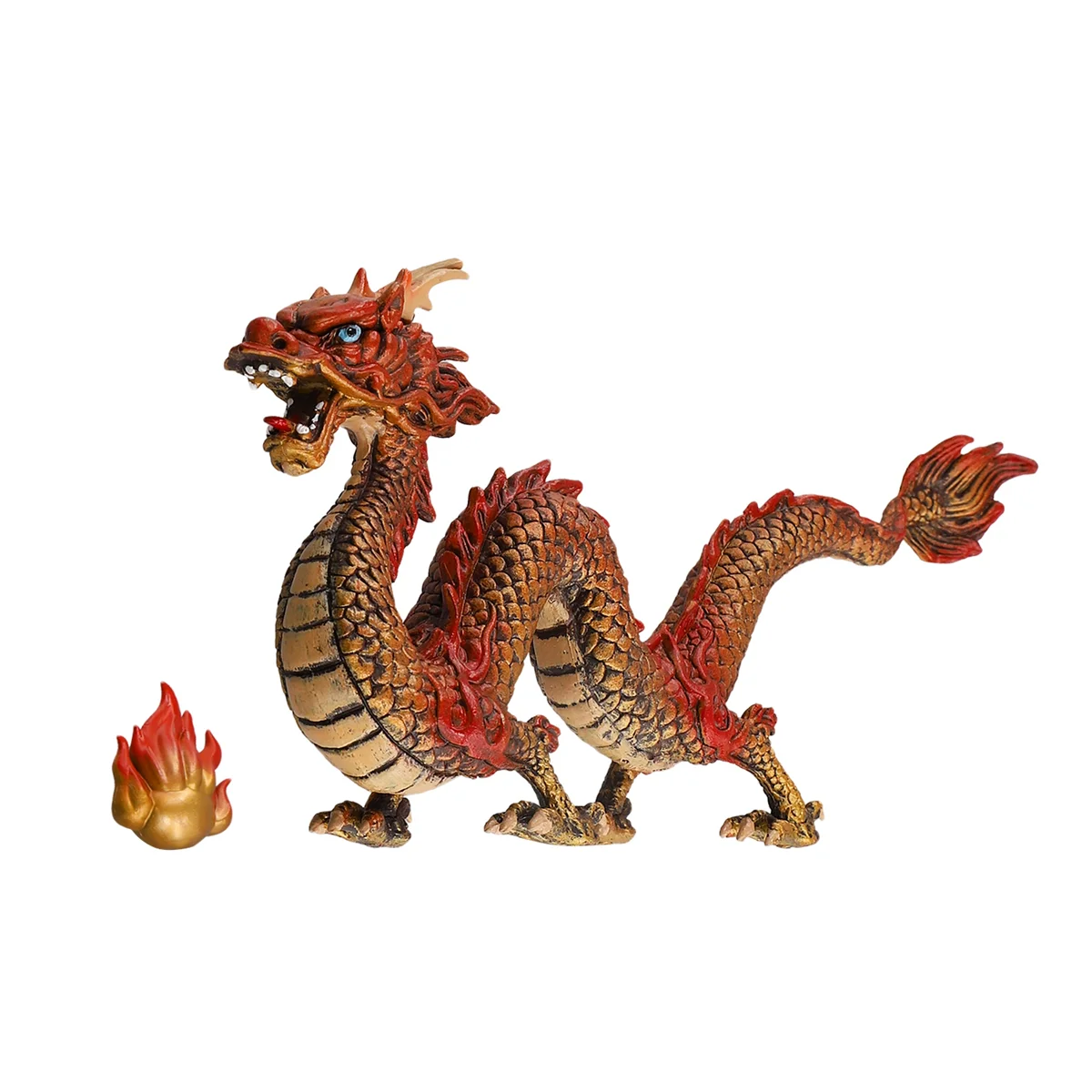 Dragon Statue Chinese Dragon Statue 2024 New Year of the Dragon Gift Animals Figure Chinese Lucky Zodiac Sculpture,B