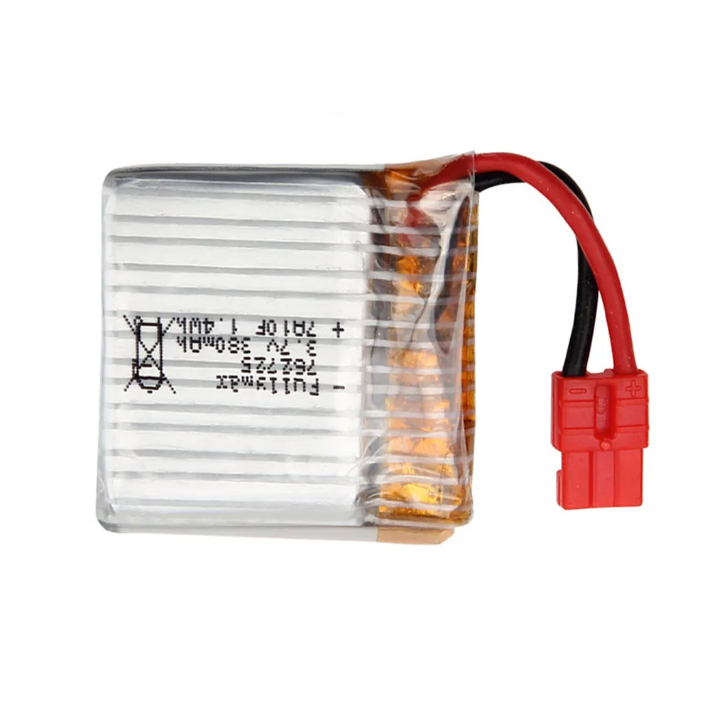 3.7 فولت بطارية ليبو قابلة للشحن ل Syma X21 X21W X26 التحكم عن بعد كوادكوبتر الطائرة بدون طيار قطع الغيار 3.7 فولت 380 مللي أمبير 1 ثانية بطارية 1-10 قطعة