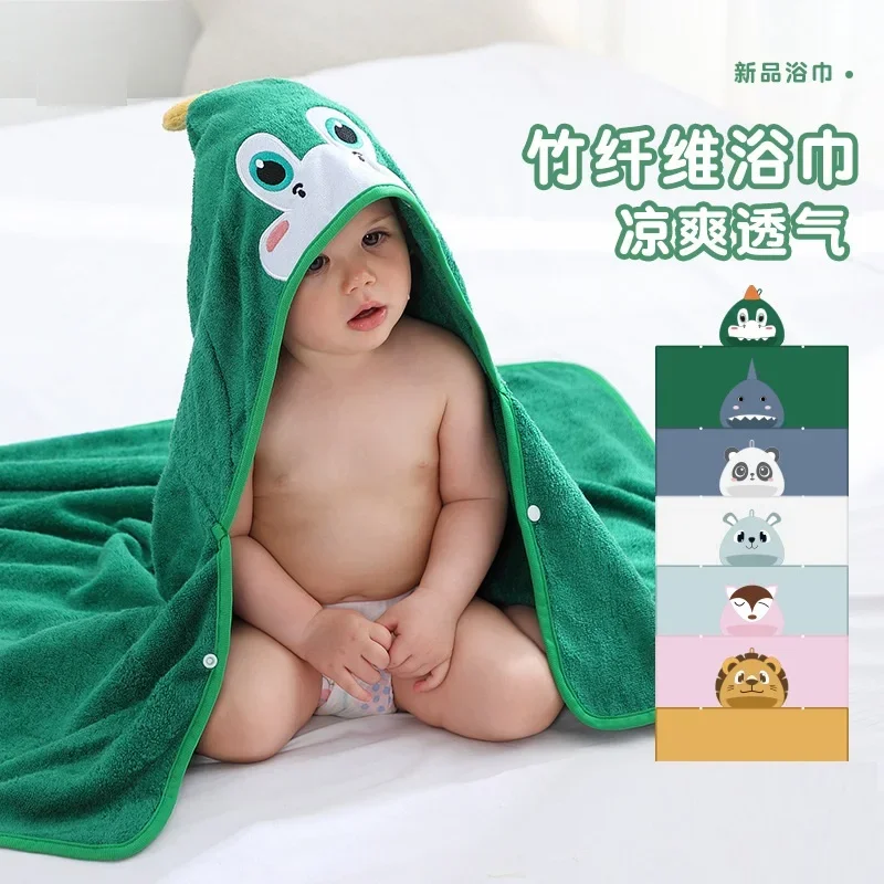 Baby Towels Bamboo Fibre Soft Beach Bath Robes Animals Design Outfits Blankets Swim Towels Swaddings Multiple Fuctions