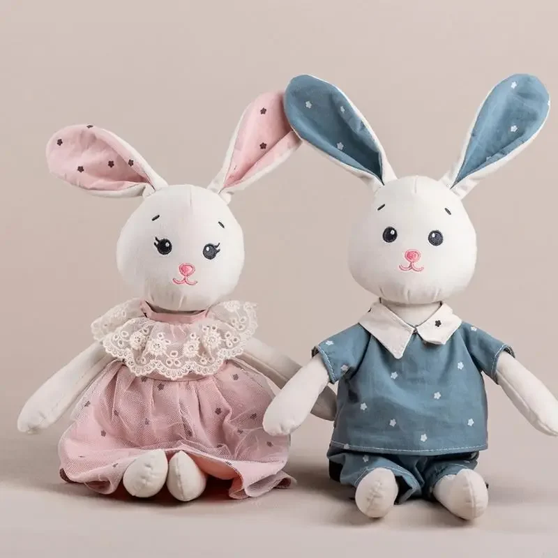 

Мягкая плюшевая кукла-кролик, удобная игрушка для детей, спальная кукла-компаньон, подарок для ролевых игр, 15UB