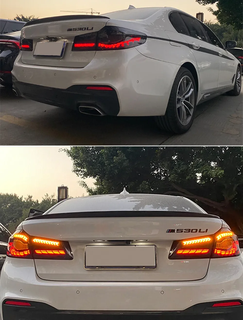 ل 2017-2022 BMW جديد 5 سلسلة G38 مجموعة المصابيح الخلفية G30 مع مقياس Donglong LED مصباح إشارة الانعطاف المتدفق