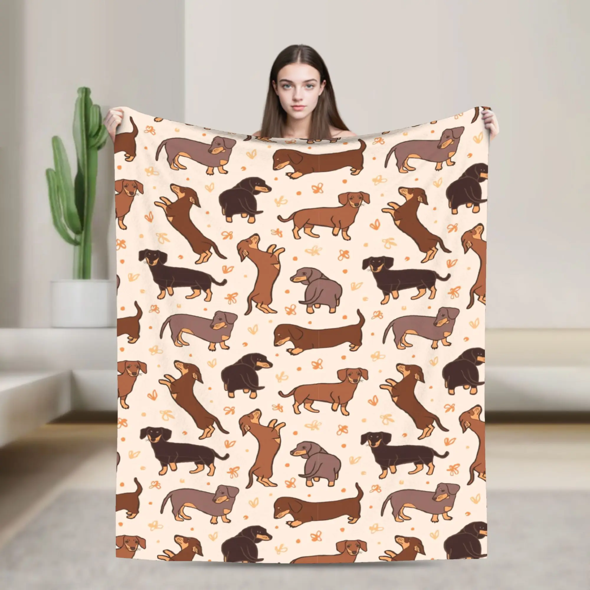 Bull Terrier Maple Leaf Print Blanket  Travel Office Flannel Throw Blanket For Home Decor Warm Soft Bedspread Birthday Present
