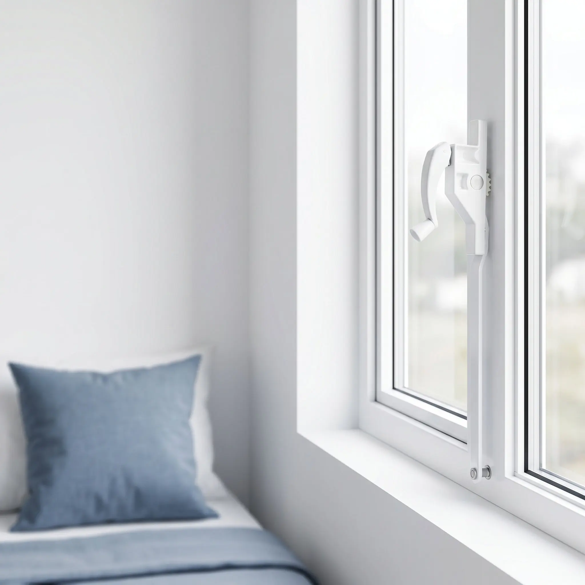 Right Hand Casement Window Crank Operator 14 Inch Single Arm Handle Replacement Easy Manual Vertical Sliding Window Hardware