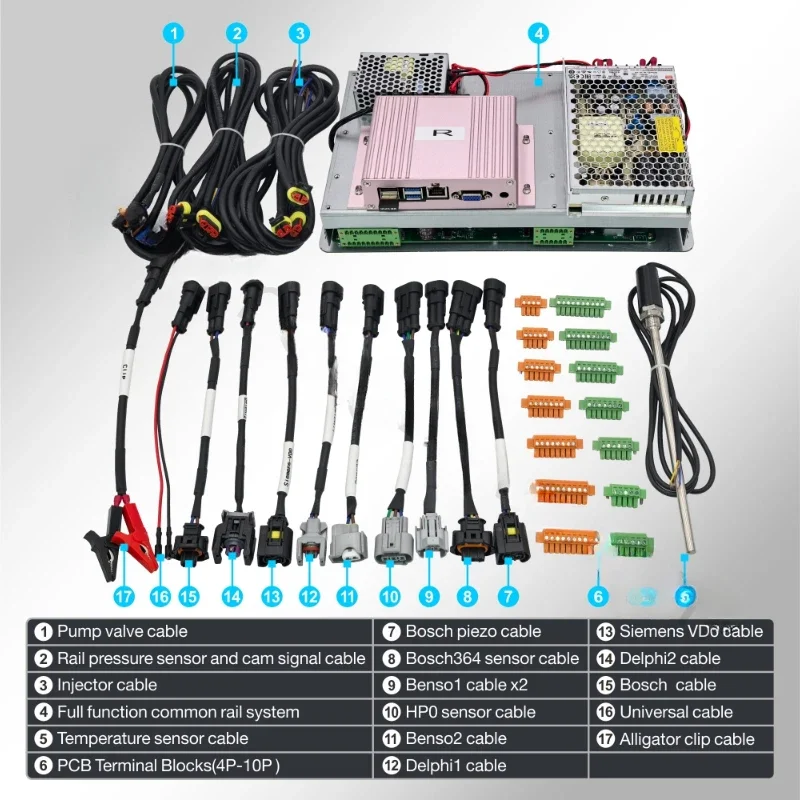 Latest CRS980 Common Rail System Tester Simulator For Bosch CAT HEUI EUI Denso ECD VP Common Rail Software Injector Pump Tester