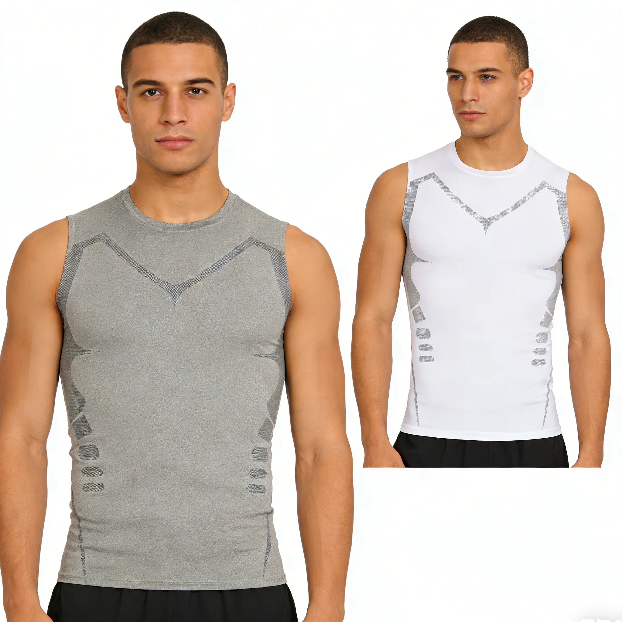 

Basketball sports vest, tight fitting fitness track and field men's high bounce speed dry sleeveless T-shirt, short sleeved cami