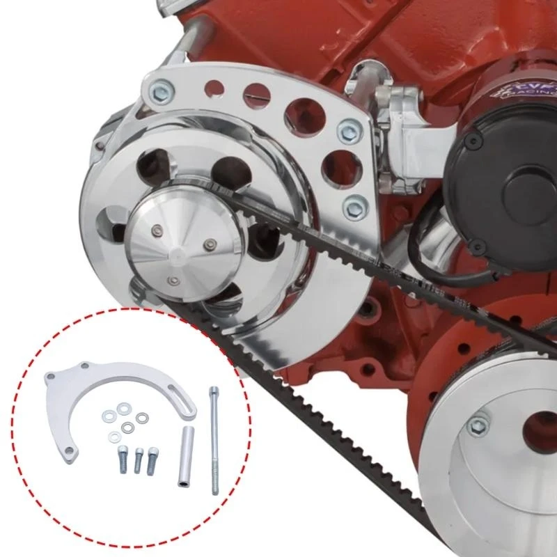 Easy Installation Long Water Pump Bracket Alternator Bracket Mount for LWP ALT Aluminum Bracket Auto Part H9EE