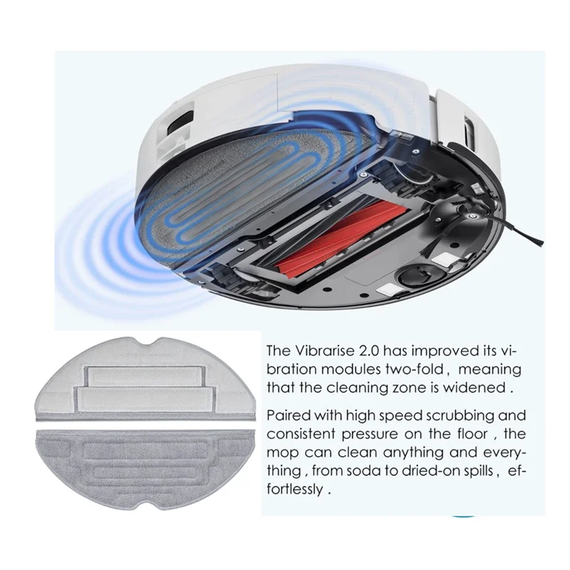 A01V-22PCS Washable Filter Mop Side Brush Dust Bags For Roborock S8 Pro Ultra /S8+/S8 Robot Vacuum Cleaner Replacement Accessori