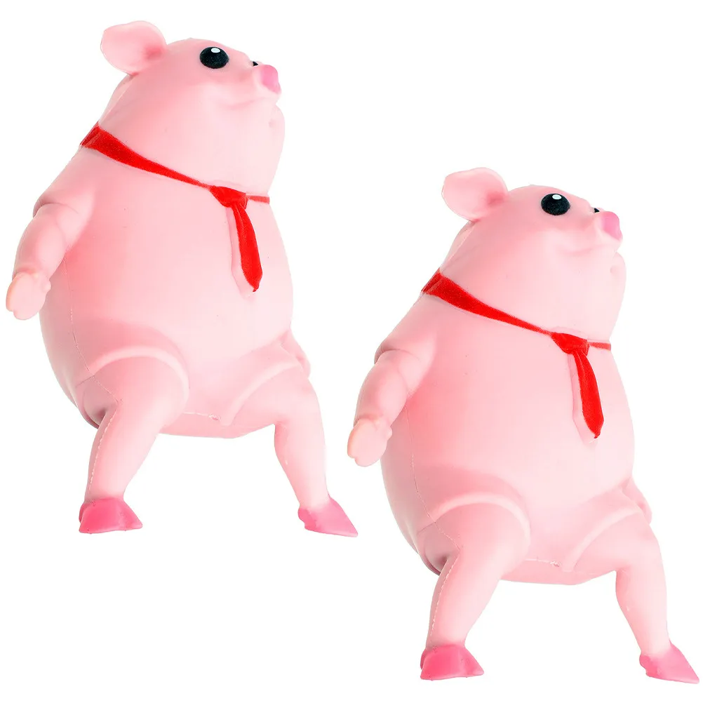 2 Pcs Stretchy Sensory Plaything Compact Stress Toy Decompress Small Soft Toys Animal Squeeze Relief