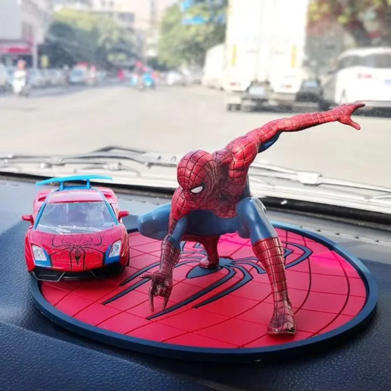 Marvel The Avengers Spiderman Anime movies Creative Crouching Desktop Model Decoration Car Ornament Good-looking Gift for Boys