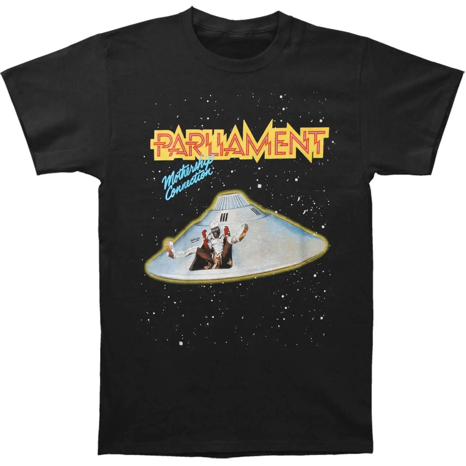 Men'S Parliament Funkadelic Mothership Connection T Shirt X Large Black