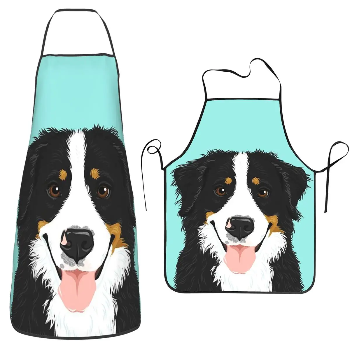 

Фартуки для бернского зенненхунда, фартуки для шеф-повара, приготовления пищи, нагрудник без рукавов, кухонный сарафан для чистки для женщин и мужчин, живопись