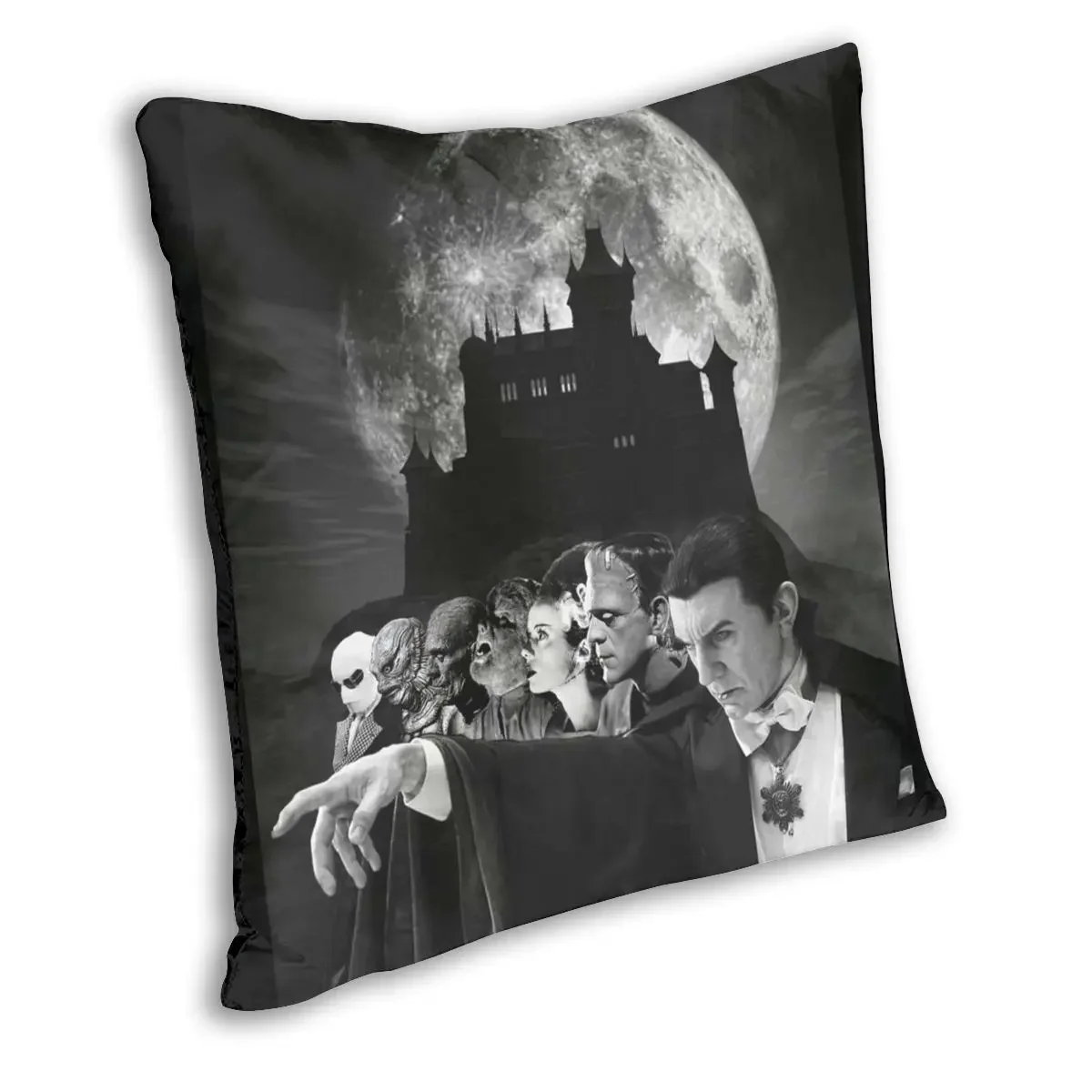 Classic Universal Horror Monsters federa stampa fodera per cuscino in poliestere fodera per cuscino decorativo Dracula 45*45cm