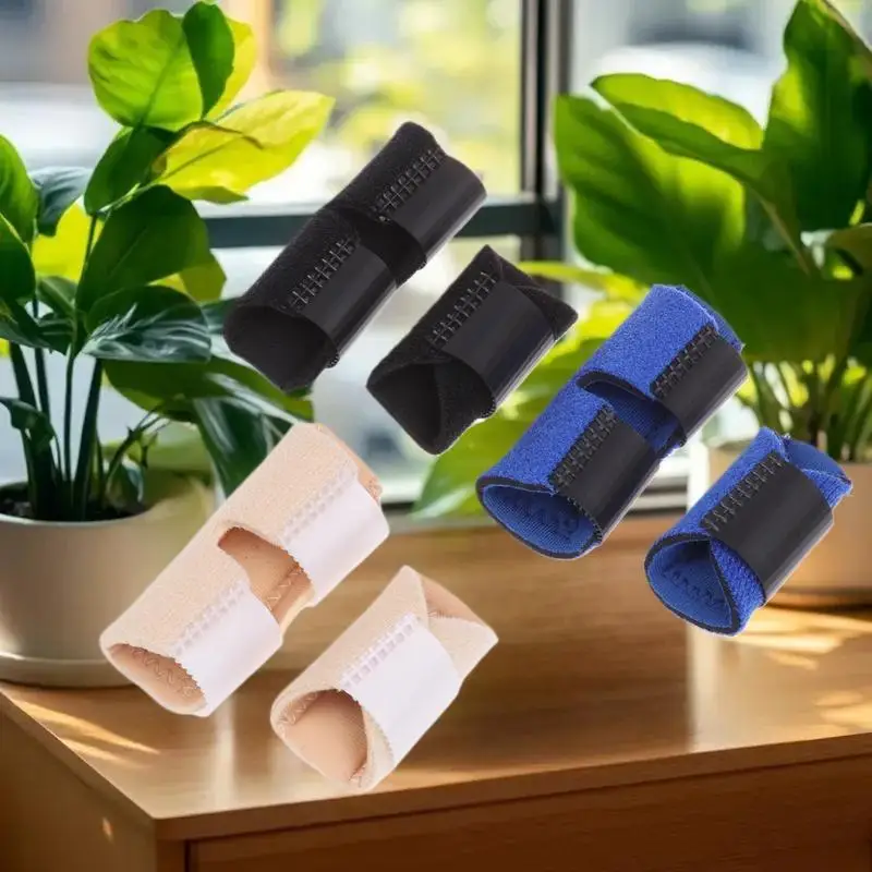 مجموعة قفازات واقية لاستقامة وتثبيت الأصابع؛ معدات رياضية للجنسين مكونة من 5 قطع لدعم الأصابع/المفصل المكسورة