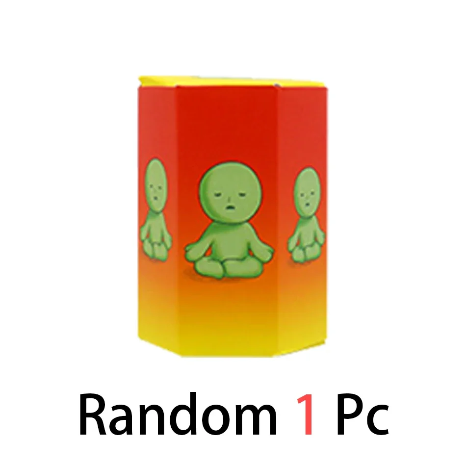 5 Mehrteilige Serien Leuchtende Grüne Puppen Blind Mystery Box Actionfiguren Dekoration Desktop-Modell Spielzeug als Geschenk Überraschung