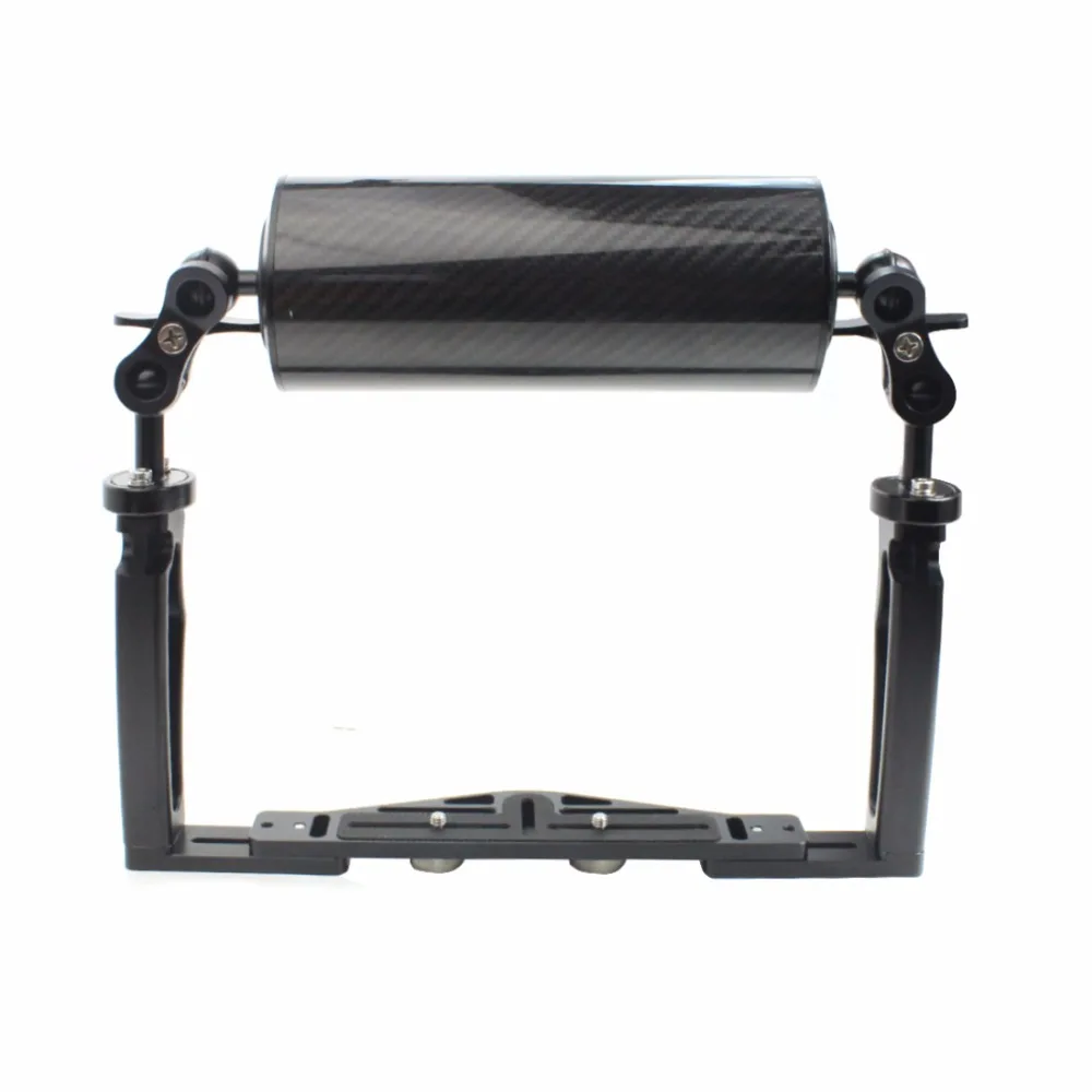 Tauchen DSLR Kamera käfig Dual Handheld Tray Halterung Buttery Clip Kohle faser Verlängerung sarm schwimmende Stativ halterung für Gopro 13 – Detail 28