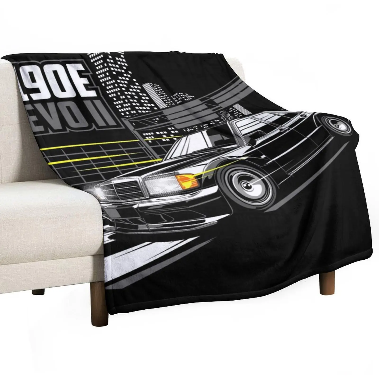 

Mercedes Benz 190E AMG Evolution II Throw Blanket blankets ands bed plaid Blankets