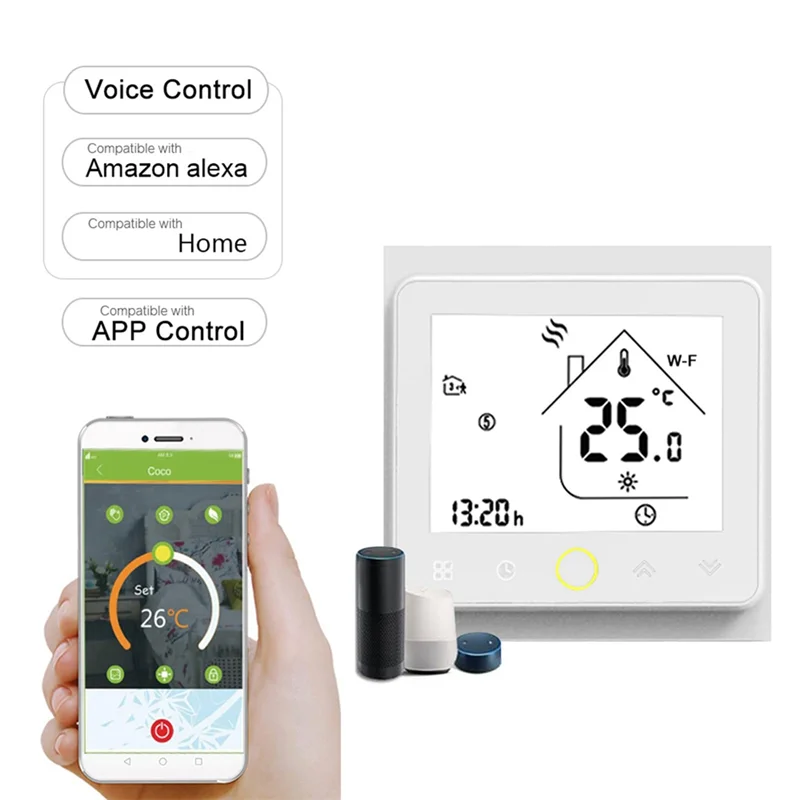 BNVN-Wifi Smart Thermostat Temperature Controller For Google Home, Alexa